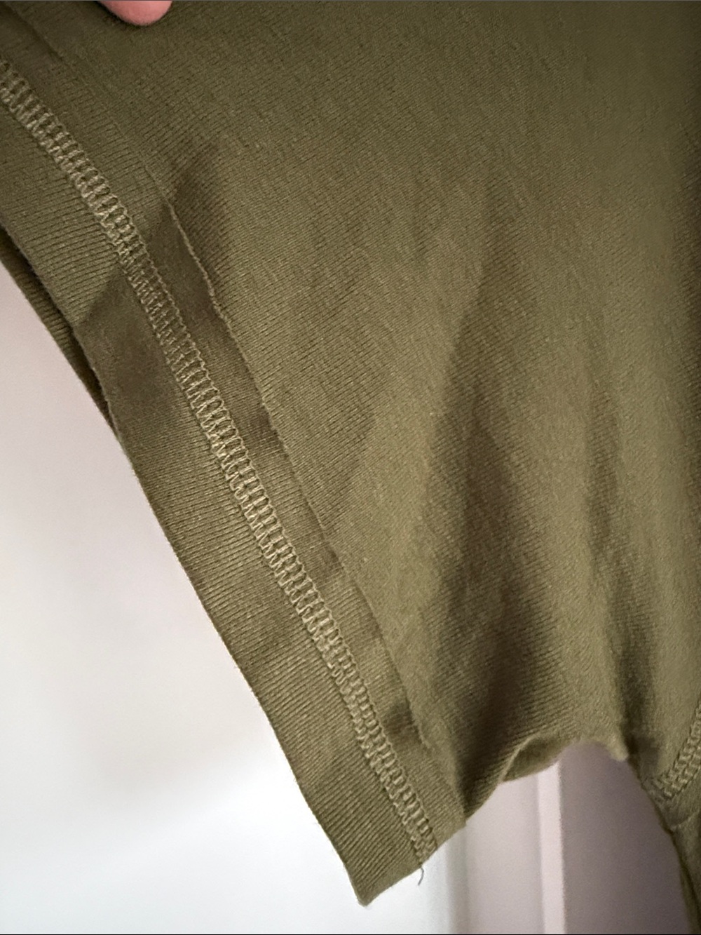 Olive Green Women's Swing Tee Dress - Picture 11 of 14